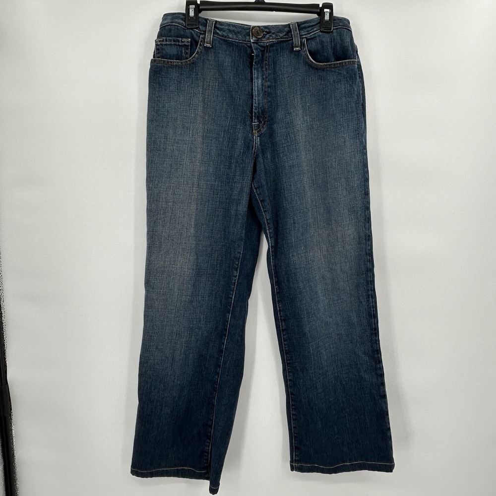 St. John Sport Womens‎ Dark Wash Jeans Size 12 Stretch High Waisted Old Money